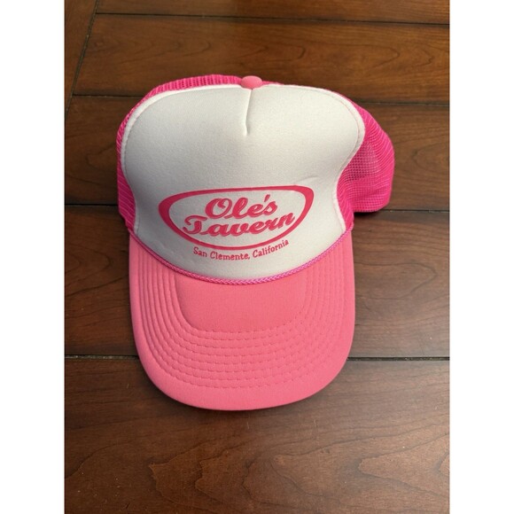 Olea‎ Tavern San Clemente California Hot Pink Snapback Hat - Picture 1 of 2